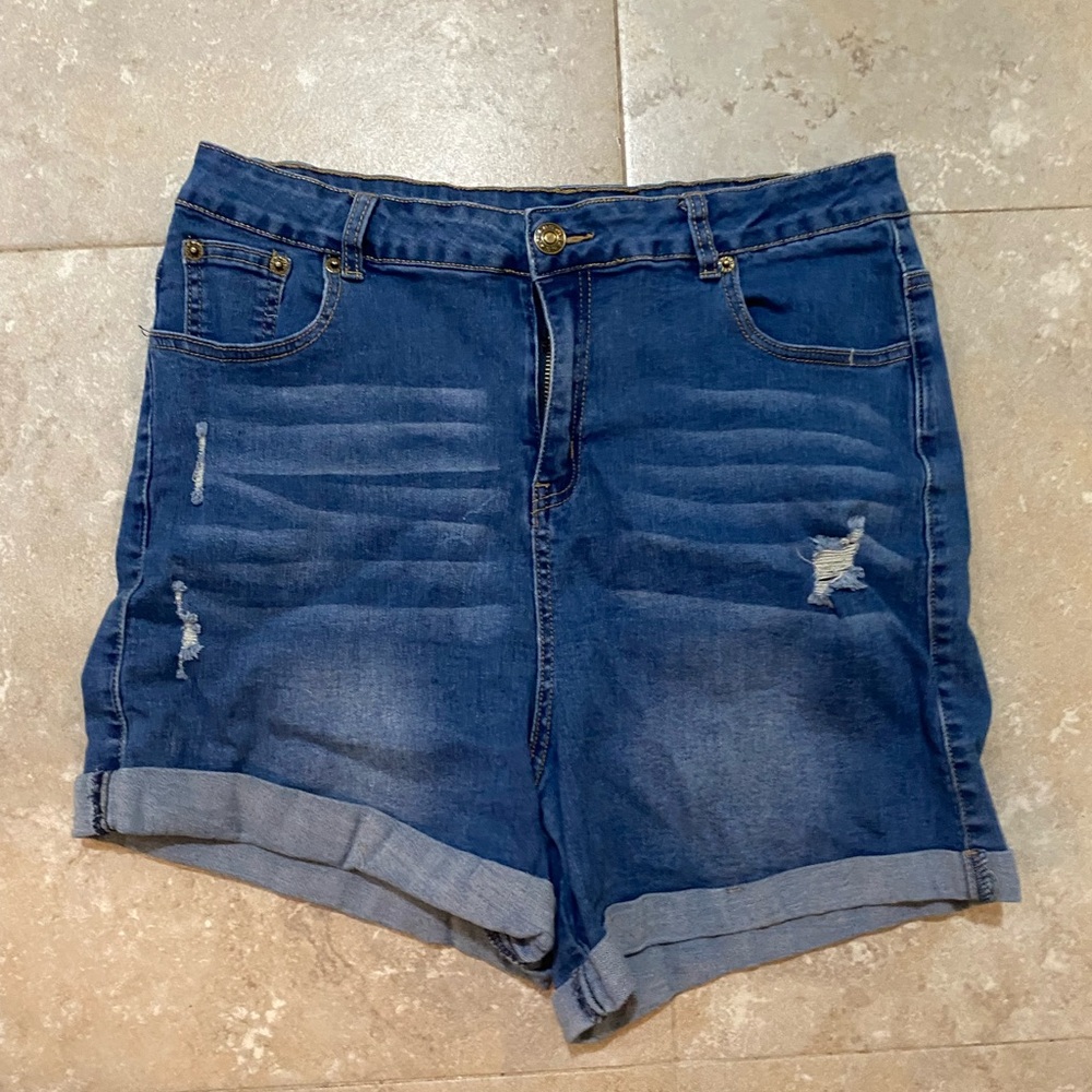 Denim Blue Women's Shorts